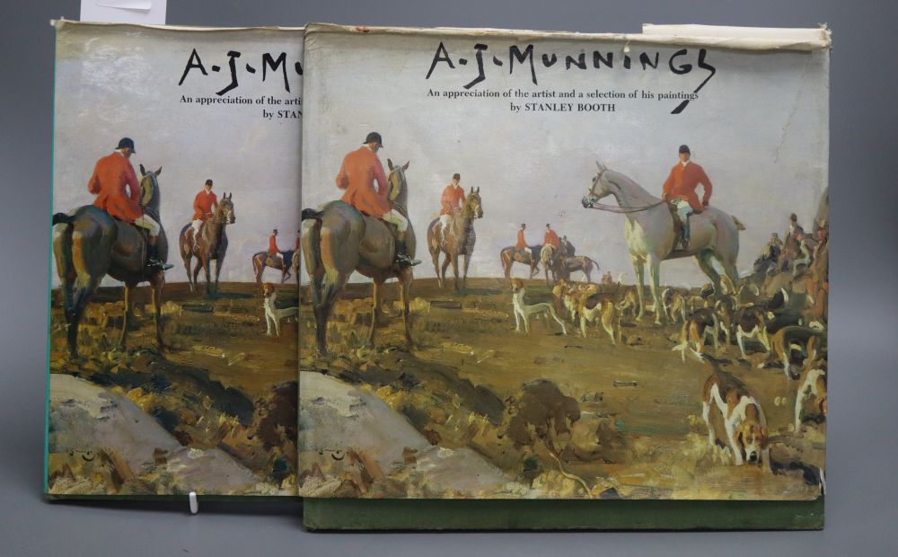 Booth (S), A. J. Munnings: An appreciation of the artist and a selection of his paintings, two copies, d.w.s.